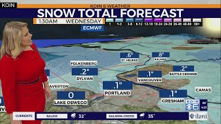 Snow total forecast