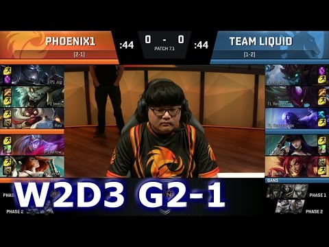 Phoenix1 vs Liquid Game 1 | S7 NA LCS Spring 2017 Week 2 Day 3 | P1 vs TL G1 W2D3