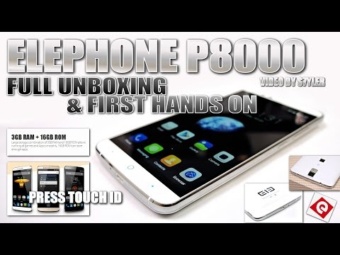 Elephone P8000 (Unboxing & Hands on/No Talking!) 4165 mAh, MTK6753, 5.5" FHD, Android 5.1, 4G LTE