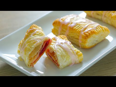 Strawberry Cream Cheese Pockets | Strawberry Cream Cheese Pastries Recipe