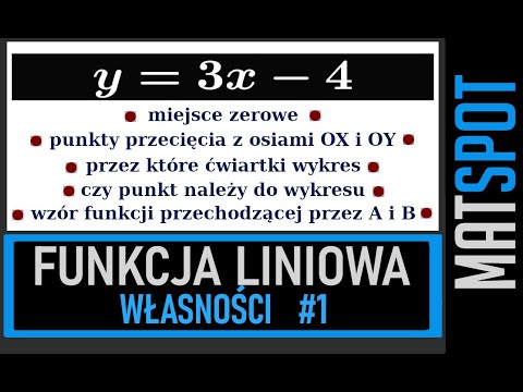 Linear function - properties part 1