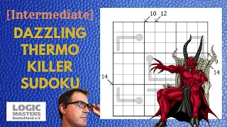 [Intermediate] Dazzling Thermo Killer Sudoku
