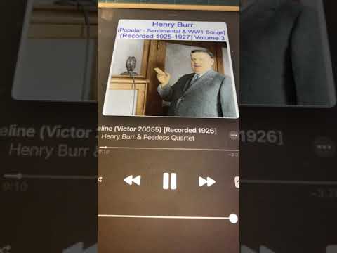 Sweet Adeline Peerless Quartet ( Henry Burr) 1926