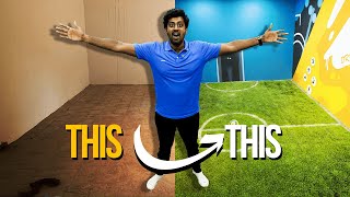Built a Football Turf on my Terrace 😱🔥 | PRSOCCERART