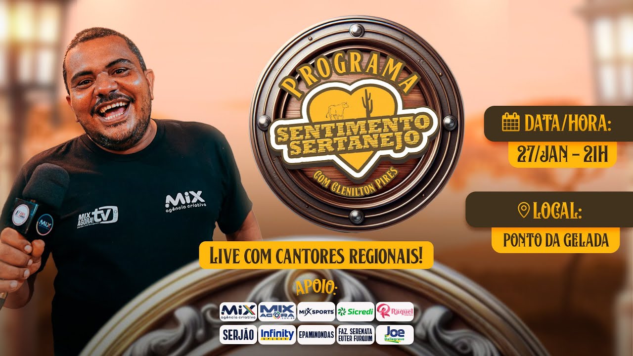 PROGRAMA SENTIMENTO SERTANEJO COM CLENILTON PIRES
