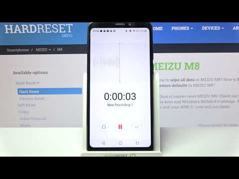 How to Record Sounds on MEIZU M8 – Use Sound Recorder Feature