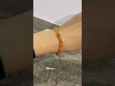 Подарок девушке - браслет из натурального камня Сердолик природная форма бусин размером 6-10 мм в коробочке - фото 2 - id-p2021932256