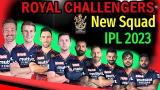 IPL 2023 | Royal Challengers Bangalore New Squad | RCB Team Squad 2023 | RCB New Squad 2023