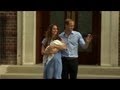 Royal baby boy leaves hospital: William and Kates.