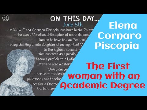 On This Day... - June 5th - Elena Cornaro Piscopia | The First Woman with an Academic Degree