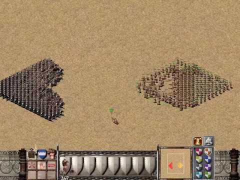 Stronghold Crusader Extreme  | 500 Horse archer Vs 500 Cross bowmen (Great Battle)