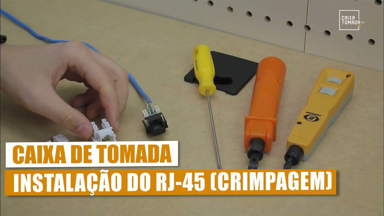 Como Instalar o RJ45 para Caixa de Tomada