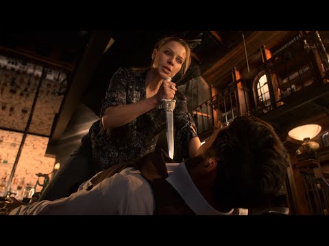 Chloe fights with Lucifer over Azrael's blade [subtitles], 4K 2160p, Lucifer S06 E05, HQ