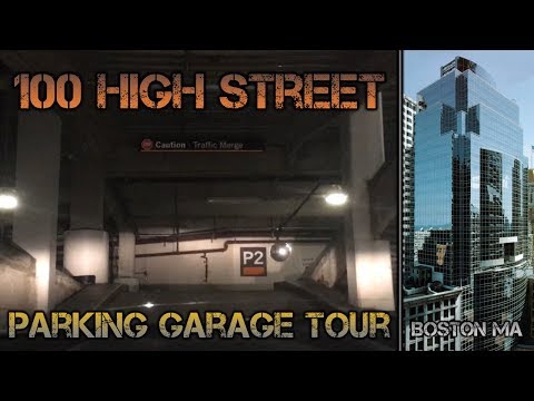 100 High Street Garage Driving Tour (With BayStateElevators) at 2 AM - Boston MA