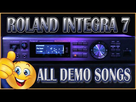 ROLAND INTEGRA 7 - ALL DEMO SONGS! [16 TRACK SYNTH MODULE!]