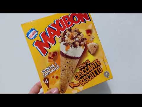 PROVIAMO IL NUOVO CONO GELATO MAXIBON AL GUSTO CARAMELLO NOVITÀ ESTATE 2023