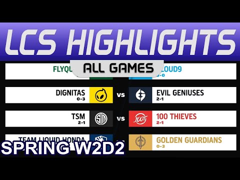 LCS Highlights Week2 Day2 LCS Spring 2023 All Games By Onivia