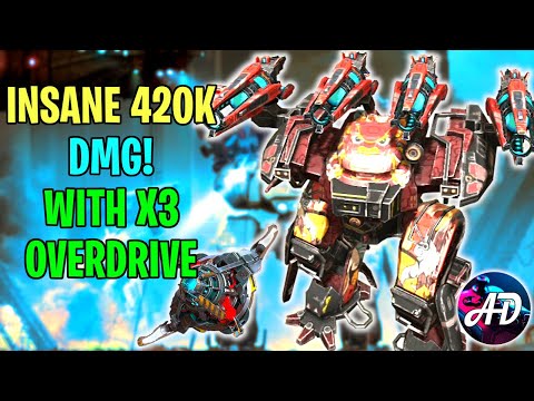 One Punch KILL! DRAGOON BEHEMOTH 3X OVERDRIVE UNIT +90% DMG | War Robots MK2 WR Gameplay