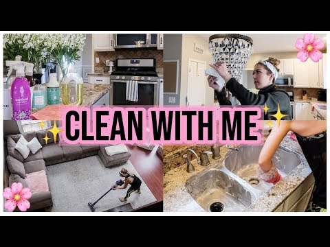 CLEAN WITH ME 2019! EXTREME SPRING CLEANING MOTIVATION + CHECKLIST! KITCHEN DEEP CLEAN | Brianna K