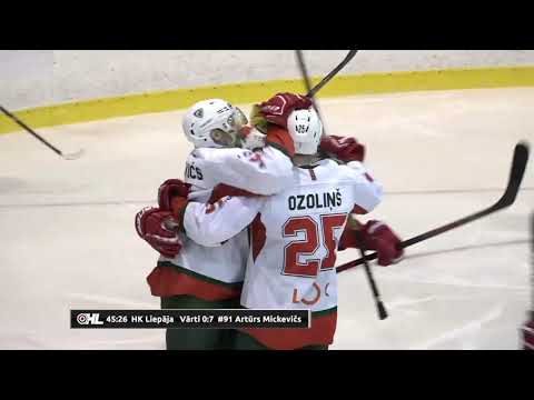Optibet Hokeja Līga: HSRīga HK Liepāja- Spēles labākie momenti