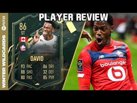 INSANE STRIKER! 🤩 86 WINTER WILDCARDS JONATHAN DAVID PLAYER REVIEW! FIFA 22 ULTIMATE TEAM
