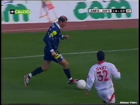Zidane vs Bari (2000-01 Serie A 19R) Better Quality + Italian Commentary