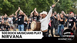 Rock Flashmob Show: 500 musicians play NIRVANA - Come As You Are (CITYROCKS)