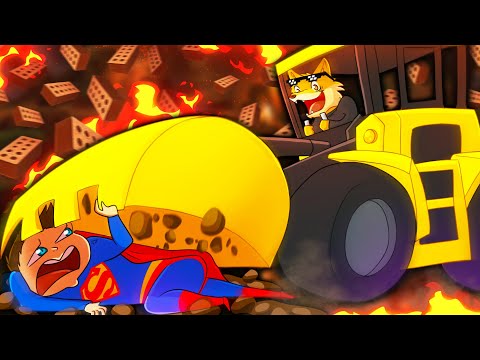 UCCIDO SUPERMAN GIGANTE CON UNA RUSPA ENORME SU TEARDOWN! IL BUCO NERO HA MANGIATO TUTTO! *EPICO*