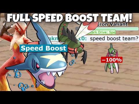 Using a FULL SPEED BOOST ABILITY Team in Pokemon Scarlet and Violet!