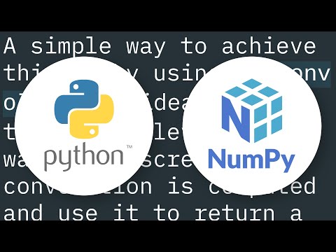 Numpy Moving Average