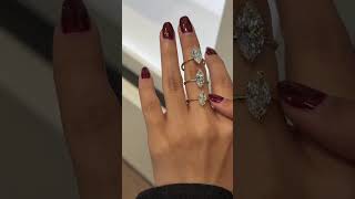 خاتم سوليتير ماركيز 2 قيراط