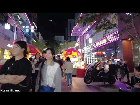 [4K Seul] 🇰🇷 Busan Nampo-dong Passeio a pé pela rua Gwangbokro Coreia Viagem Busan Viagem Ponto turístico Distrito da Luz Vermelha Viagem Centro de entretenimento Bar Loja de bebidas