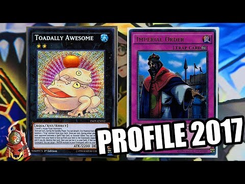 *YUGIOH* 60 CARD PALEOZOIC FROG DECK PROFILE! IMPERIAL ORDER! NEW MARCH 31st 2017 BANLIST FT. SLIM!!