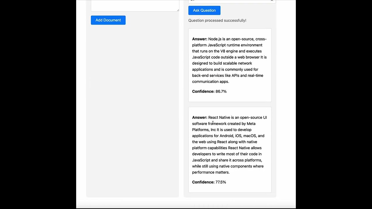 Ragify Demo - RAG implementation for Node JS