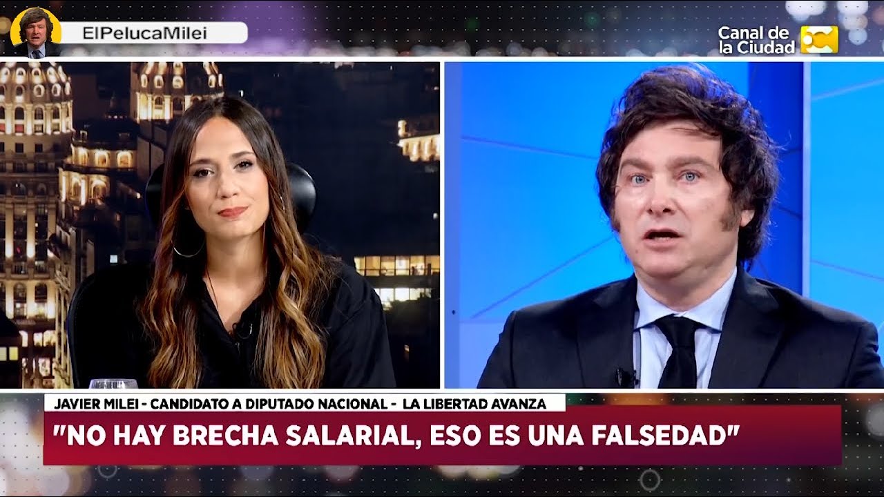 MILEI HUMILLÓ A ZURDA QUE LO TRATÓ DE MACHISTA - Javier Milei en el Canal de la Ciudad 20/10/2021