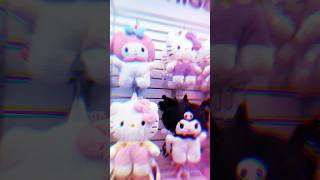 Cutest Sanrio plush backpacks at Marshalls! 🎒🧸  #helloKitty Kuromi #sanrio hello kitty #myMelody