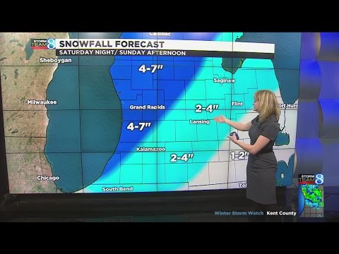 Weekend storm expected to bring 2″-7″ of snow