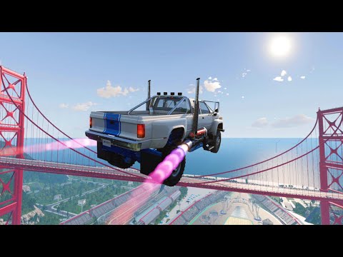 Which Car Can Escape The Car Jump Arena?!? #23  - BeamNG.Drive