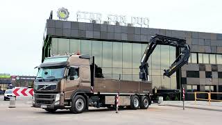 Volvo FM420 6x2 PALFINGER PK 34002 SH Crane フラットベッドトラック | 画像 4 - Autoline