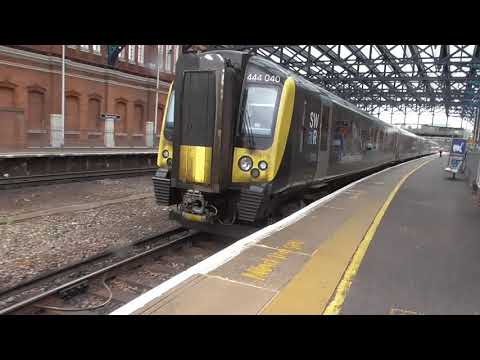 South Western Railway Class 444 040 Departure Bournemouth for London Waterloo