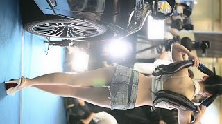 4K 8min Model  jooa song boat Short pants beauty leg  show pose cam 레이싱모델 송주아 부산보트쇼 포즈 직캠 핫팬츠 브라탑 2