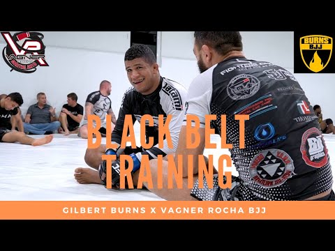 Black Belt Training: Gilbert Burns BJJ rounds with Vagner Rocha and Miguel Baeza (UFC Welterweight)