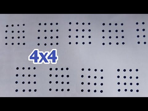 chukkala muggulu|4x4 dots muggulu|muggulu|kolam|simple muggulu|easy muggulu|daily muggulu|sikkukolam