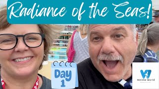 Radiance of the Seas Cruise to Mexico: Embarkation Day 1, Sailing out of Tampa #royalcaribbean