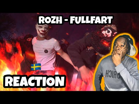 AMERICAN REACTS TO SWEDISH DRILL RAP! Rozh - Fullfart I Block Juice