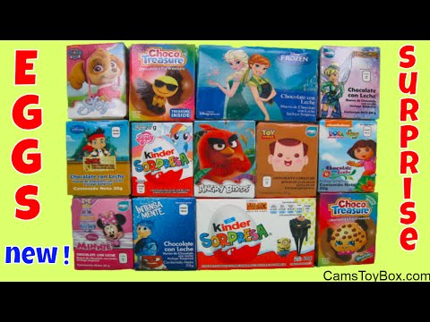 Chocolate Surprise Eggs Emoji Paw Patrol Minnie Mouse Despicable Me 3 Disney Frozen Dora the Explore