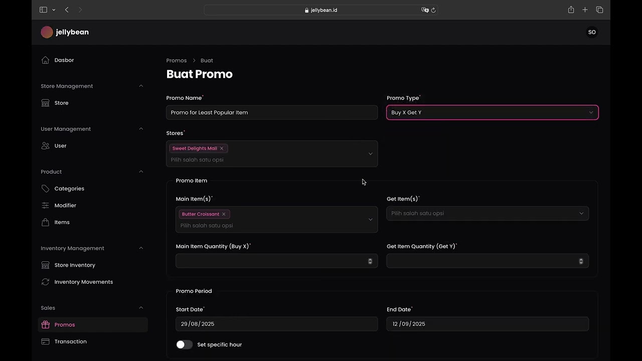 Promo Page & Features