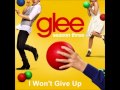 Glee - I Won't Give Up (Lyrics) 