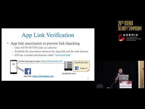 USENIX Security '17 - Measuring the Insecurity of Mobile Deep Links of Android
