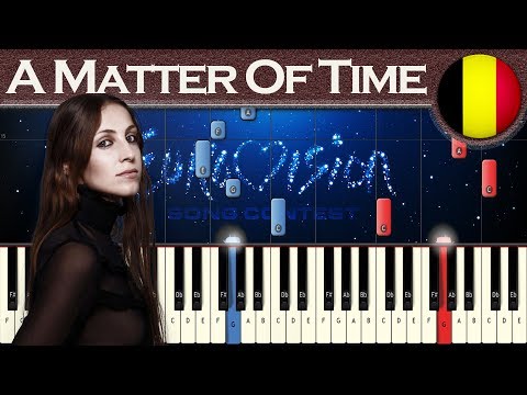 Sennek - A Matter Of Time (Belgium 2018) | Piano tutorial | Eurovision Song Contest + MIDI
